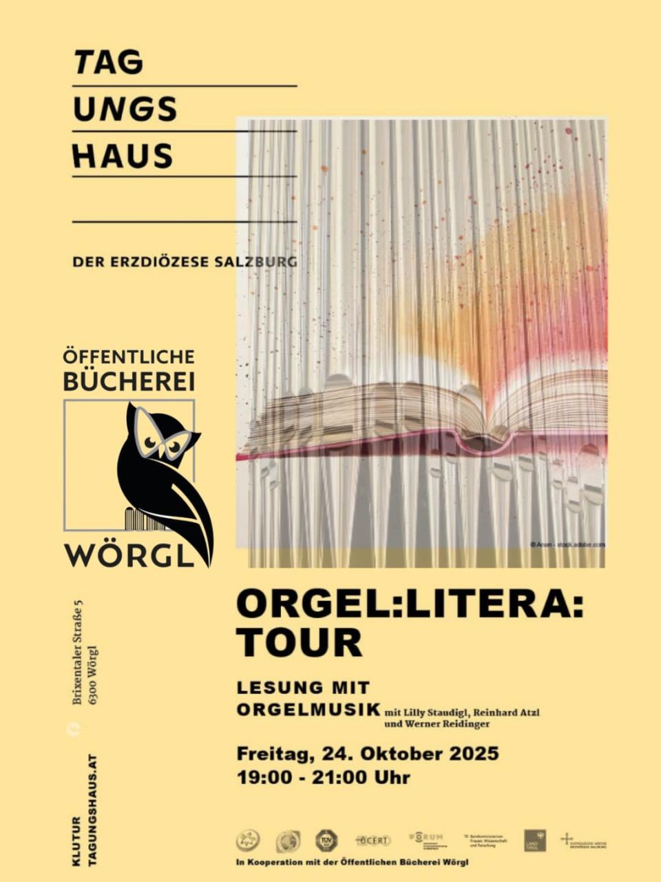 Plakat Orgel:Litera:Tour